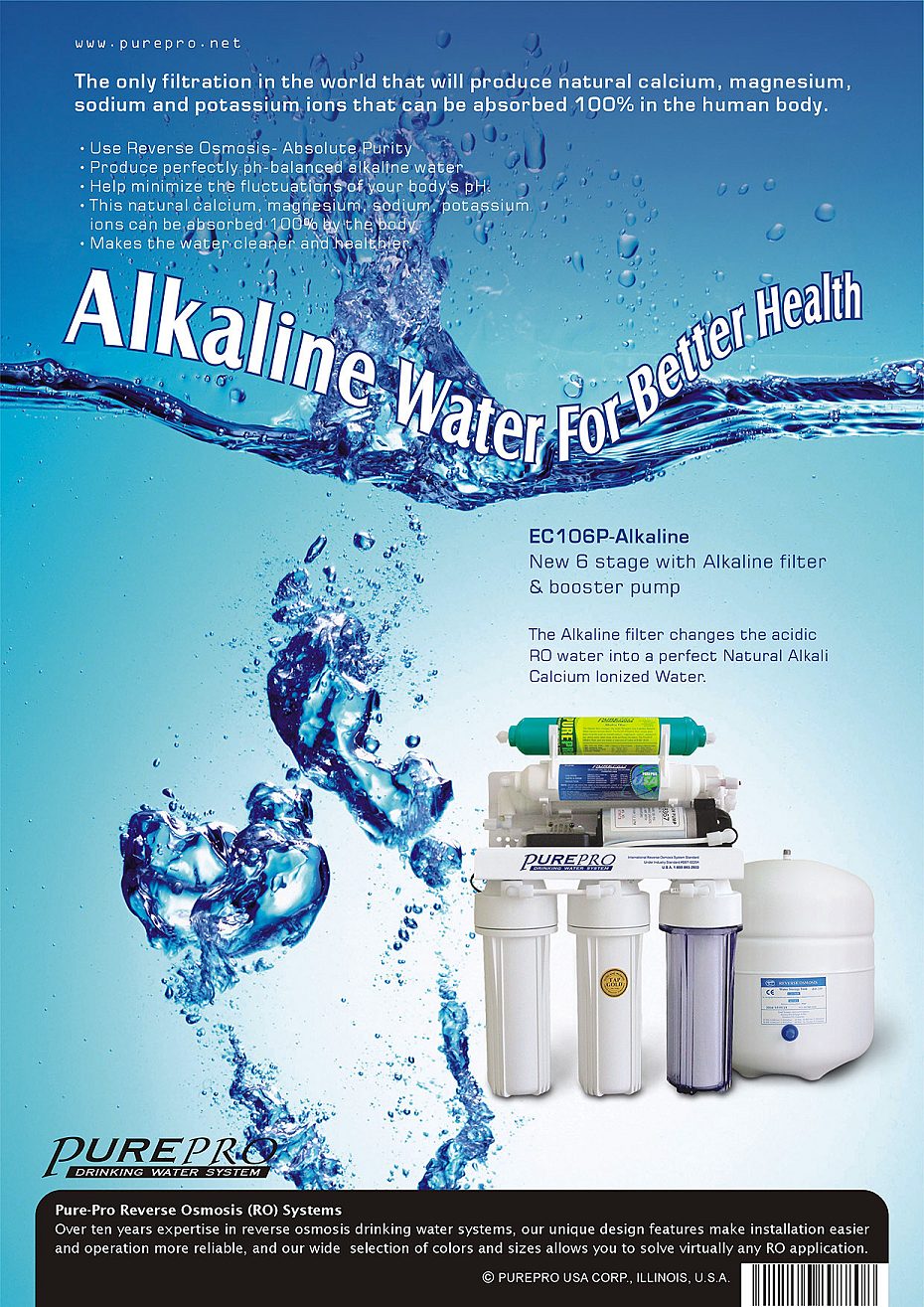 PurePro® USA Alkaline Reverse Osmosis Water Filter