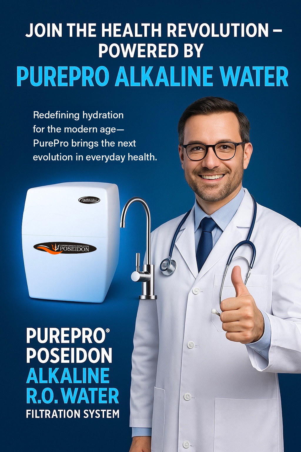 PurePro Poseidon Emergency Reverse Osmosis System — Health & Survival Water Solution for Every Home